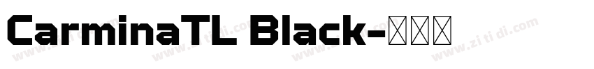 CarminaTL Black字体转换